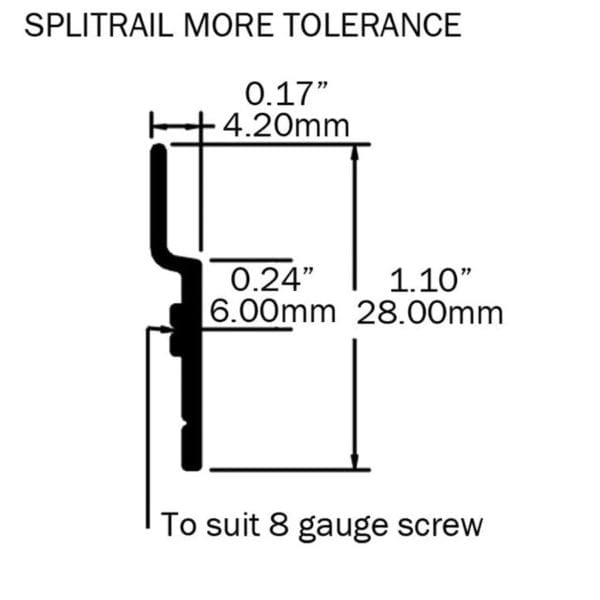 Aluminium Split Batten 4mm Profile (3)