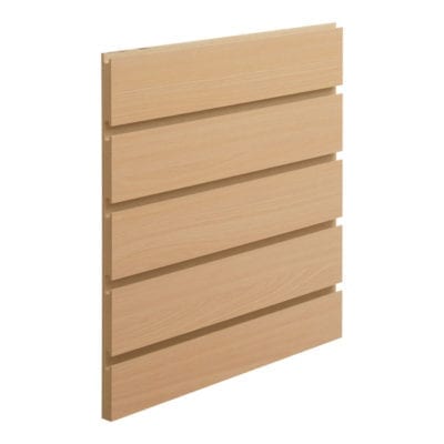 beech finish slatwall with inserts