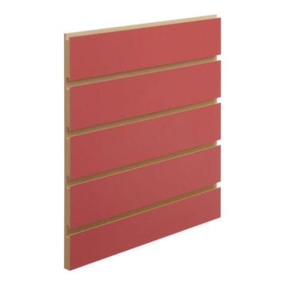 Red MDF Slatwall 2400L x 1200H (Olympia Red)