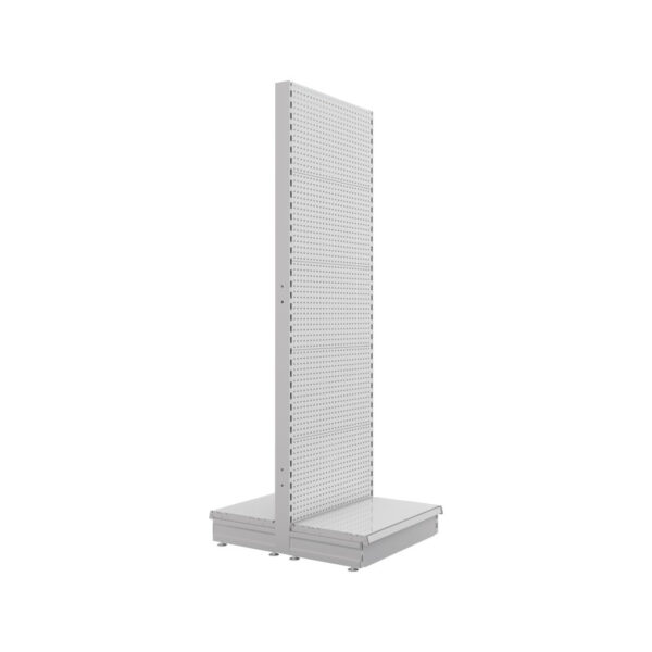 S-Mart 665L x 2100H Double-Sided Gondola Shelving Bay with Volcano Back Panels