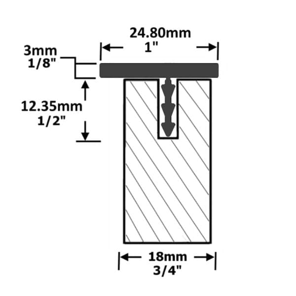 Stickman Aluminium Panel Cap 25mm (2)