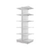 S-Mart 665L x 2100H Double-Sided Gondola Shelving Bay with Plain Back Panels - Image 2