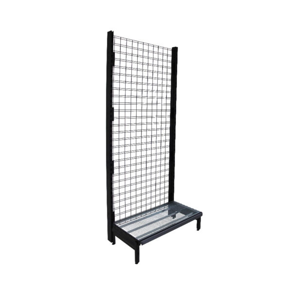 S-Mart 914L x 2210H Single-Sided Wall Shelving Bay with Mesh Backpanel - Image 2