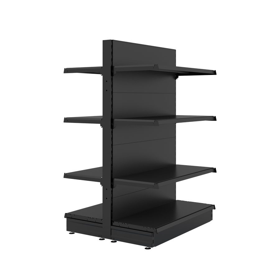 SMart 914L x 1500H DoubleSided Gondola Shelving Bay with Plain Back