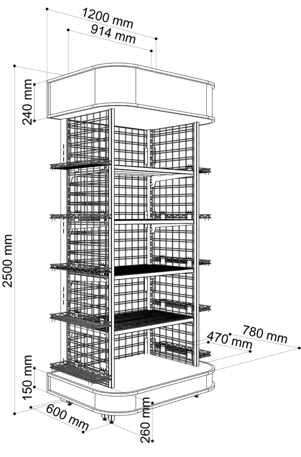 Dense End Bay with Hood and Top Shelf - Image 4