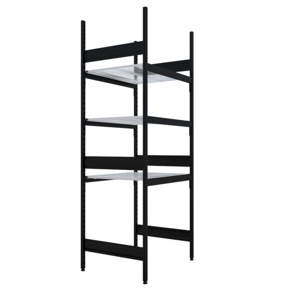 Liquor Coolroom Shelving Bays With 3 x Wire Shelves - 914L x 750D x 2410H