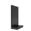 S-Mart 1000L x 1800H Single-Sided Gondola Shelving Bay with Slatwall Back Panels in Black