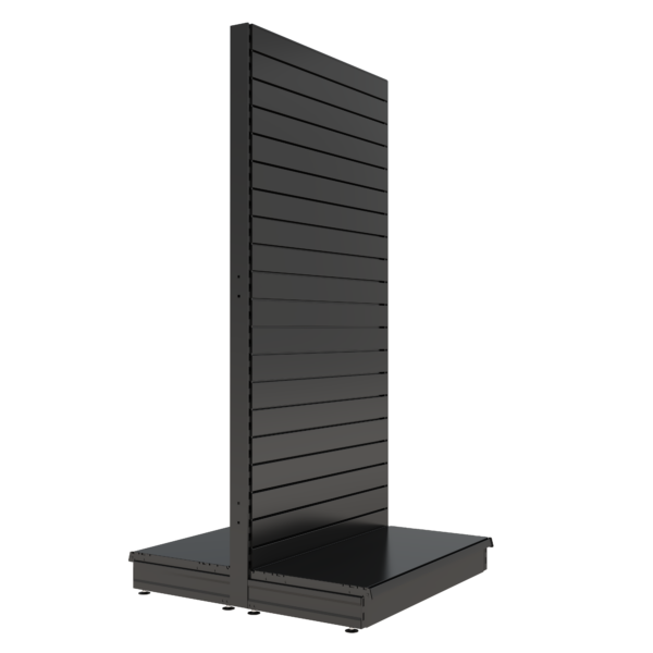 S-Mart 1000L x 2100H Double-Sided Gondola Shelving Bay with Slatwall Back Panels