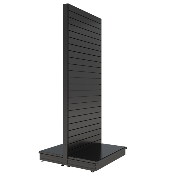 S-Mart 1000L x 2400H Double-Sided Gondola Shelving Bay with Slatwall Back Panels