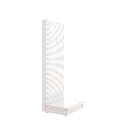 S-Mart 665L x 1800H Single-Sided Gondola Shelving Bay with Volcano Back Panels