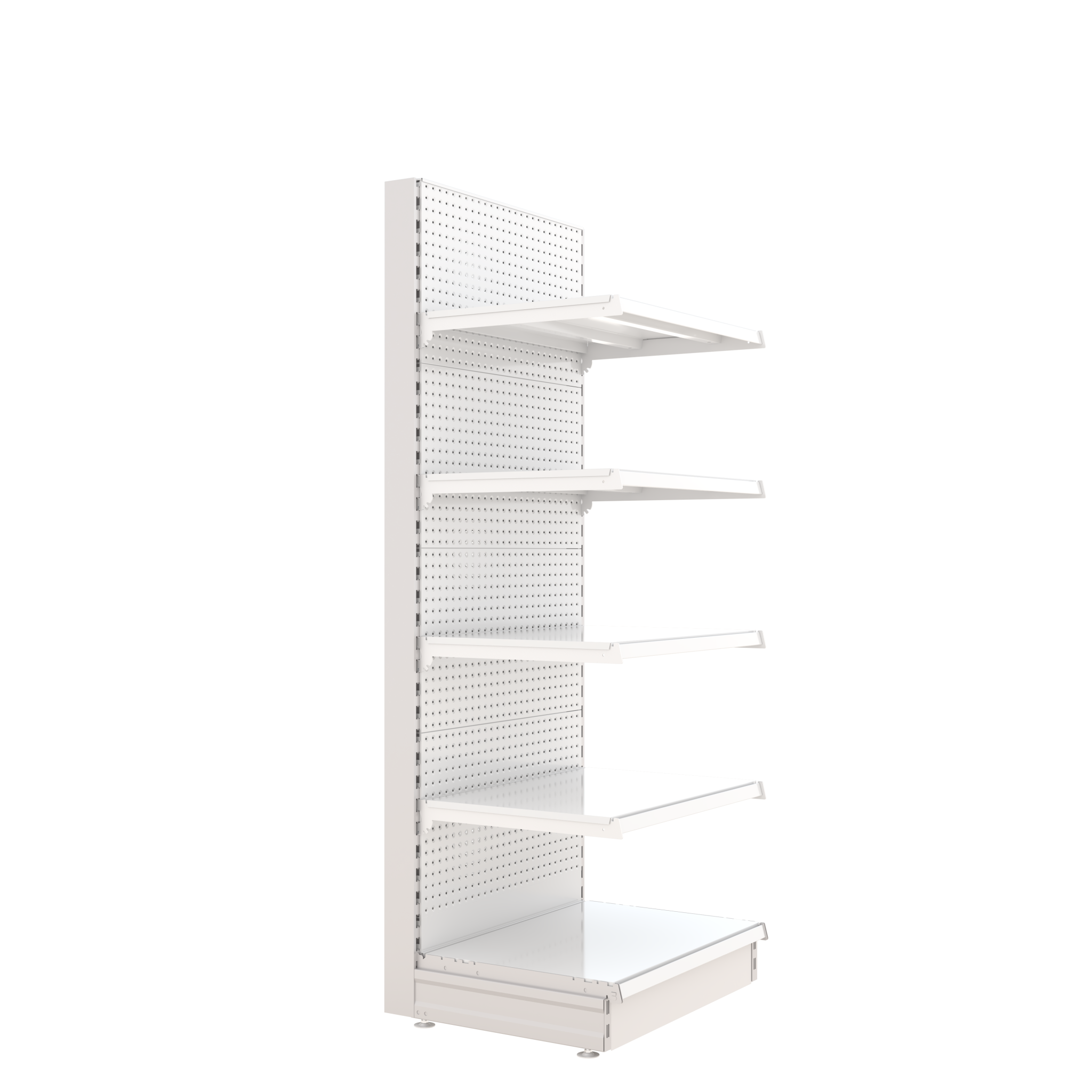665mm W x 1800mm H-SINGLE-SIDED VOLCANO-PUNCHED-WHITE