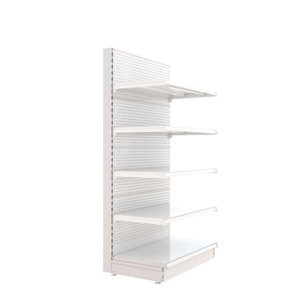 S-Mart 914L x 1800H Single-Sided Gondola Shelving Bay with Volcano Back Panels - Image 2