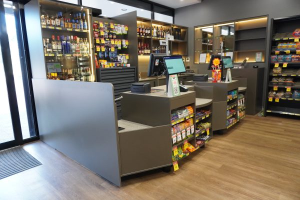 Express Checkouts with Bag Holder - Timber - Image 4