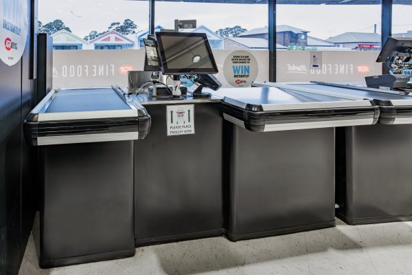 Express Checkouts with Conveyor - Metal - Image 3