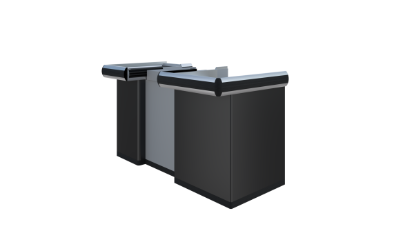Express Checkouts with Conveyor - Metal