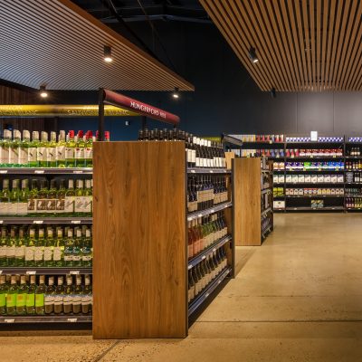 Liquor Shelving Display